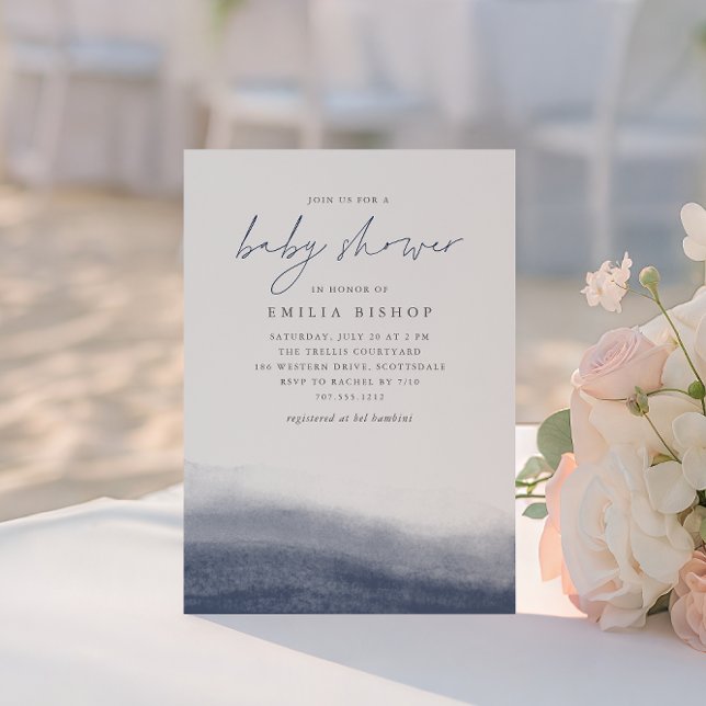 Invitación Marea marina acuática costera Baby Shower (Subido por el creador)