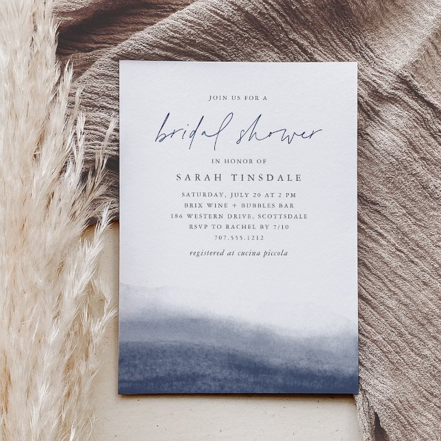 Invitación Marea marina acuática costera ducha de novias (Subido por el creador)