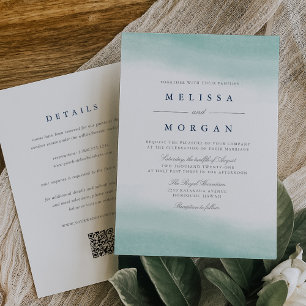 Invitación Mareas de lastre Boda todo en uno costero