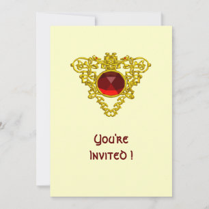 Invitación marfil blanco CELTIC HEART