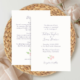 Invitación Marfil | Combinación de detalles de boda florales