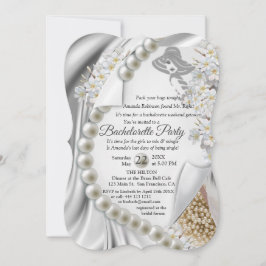 Invitación Marfil, Verde, Azul, Seda Dorada y Ducha Bridal De