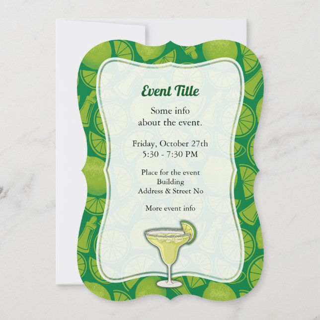 Invitación Margarita (Reverso)