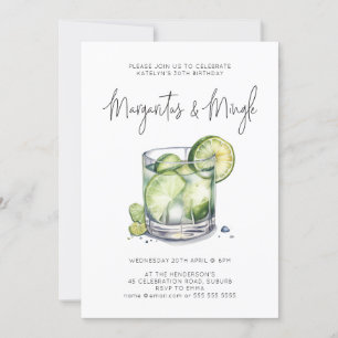 Invitación Margarita Any Age Birthday Cocktail Fiesta