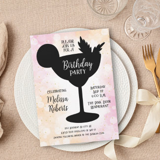 Invitación Margarita Cocktail Birthday Party