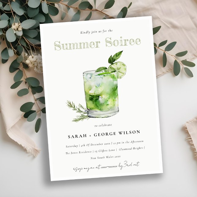Invitación Margarita Cocktail Summer Soiree Fiesta de cóctele (Subido por el creador)