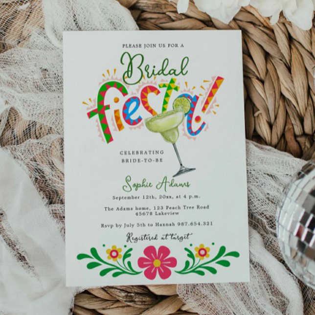 Invitación Margarita Coctail Mexico Fiesta Bridal Shower (Subido por el creador)