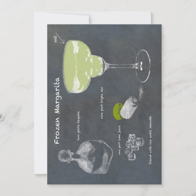 Invitación Margarita congelada (Anverso)