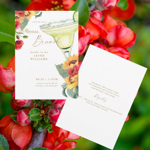 Invitación Margarita de Desayuno Nupcial Colorido Toscano