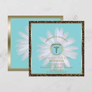 Invitación Margarita de la fiesta de graduación el de la