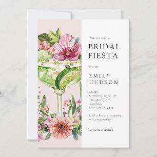 Invitación Margarita Fiesta Floral Bridal Shower