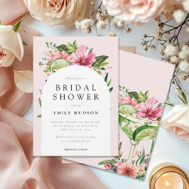 Invitación Margarita Fiesta Floral Bridal Shower