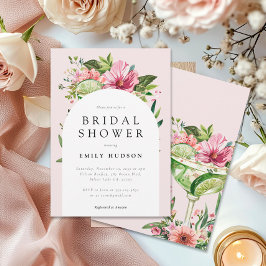 Invitación Margarita Fiesta Floral Bridal Shower