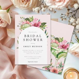 Invitación Margarita Fiesta Floral Bridal Shower