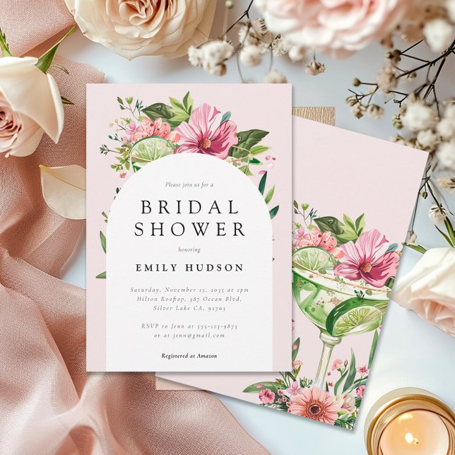 Invitación Margarita Fiesta Floral Bridal Shower (Subido por el creador)