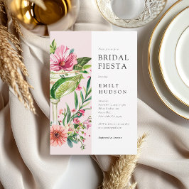 Invitación Margarita Fiesta Floral Bridal Shower