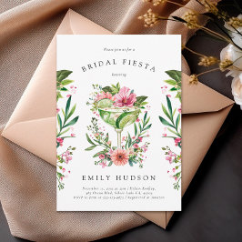 Invitación Margarita Fiesta Floral Bridal Shower