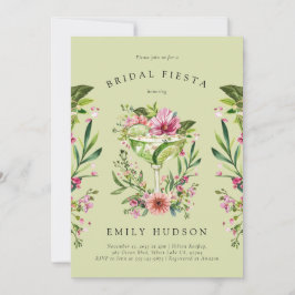 Invitación Margarita Fiesta Floral Bridal Shower