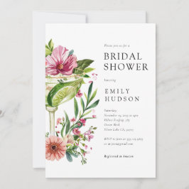 Invitación Margarita Fiesta Floral Bridal Shower