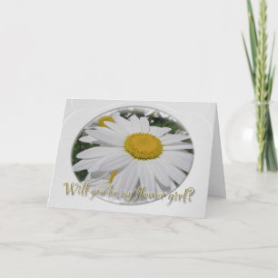 Invitación Margarita Floral Niña de las Flores Solicitud