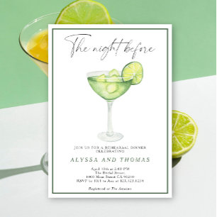 Invitación Margarita Lima La noche antes de la cena de ensayo