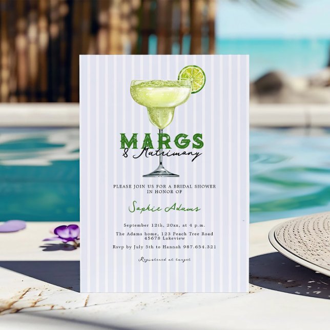 Invitación Margarita Margs & Matrimony Coctail Shower (Subido por el creador)