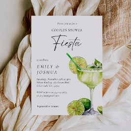 Invitación Margarita Mexicana Fiesta Ducha de Parejas Florale