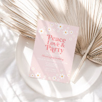 Margarita retro boho floral paz amor fiesta cumple