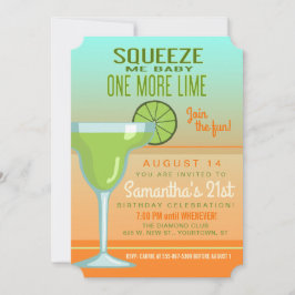 Invitación Margarita | Squeeze Me Baby Una Lime Más