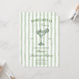 Invitación Margaritas and lime Bridal shower