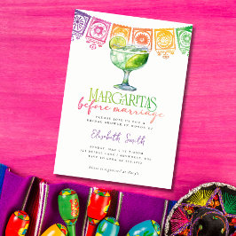 Invitación Margaritas antes del matrimonio Fiesta Bridal Show