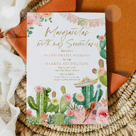 Invitación Margaritas Con Mi Senoritas Bachelorette