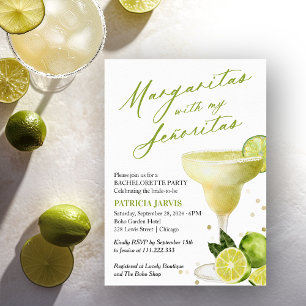 Invitación Margaritas Con Mis Señoritas Despedida de Soltera