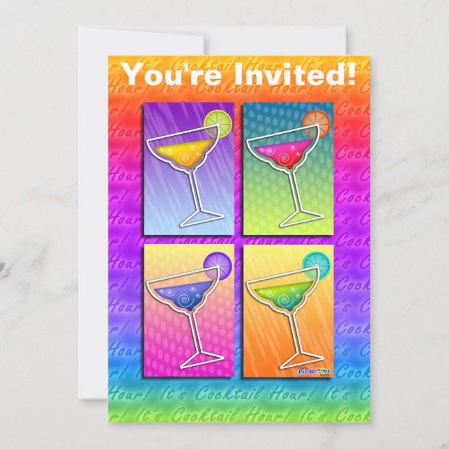 Invitación - Margaritas del arte pop (Anverso)