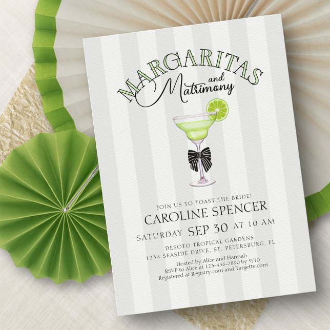 Invitación Margaritas Matrimony Bridal Shower (Subido por el creador)