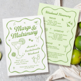 Invitación Margs and Matrimony Bachelorette