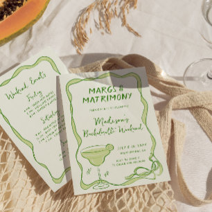 Invitación Margs and Matrimony Bachelorette Weekend