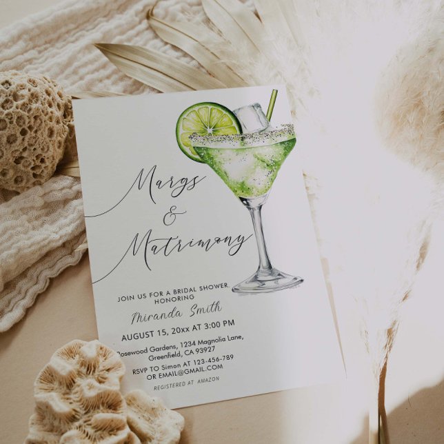 Invitación Margs And Matrimony Margarita Bridal Shower (Subido por el creador)