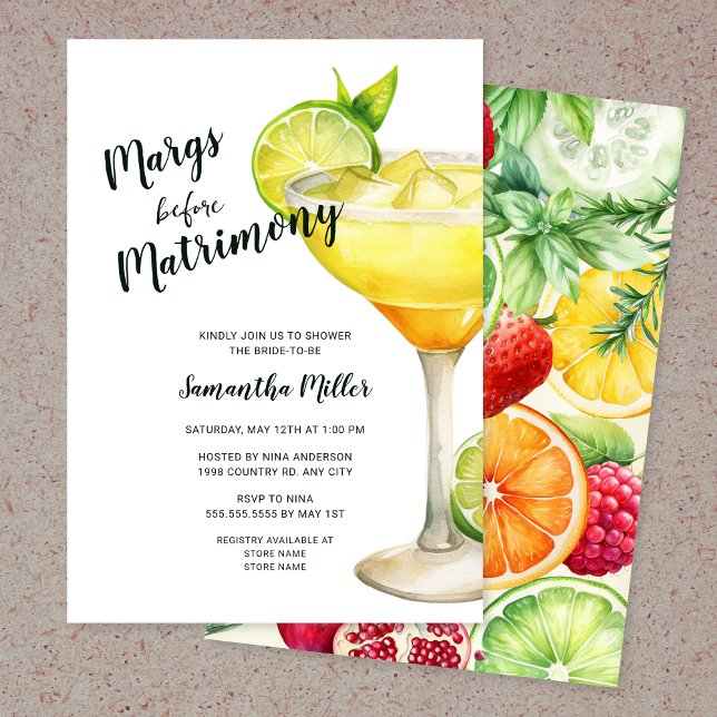 Invitación Margs antes de la ducha matrimonial de Matrimonio (Subido por el creador)
