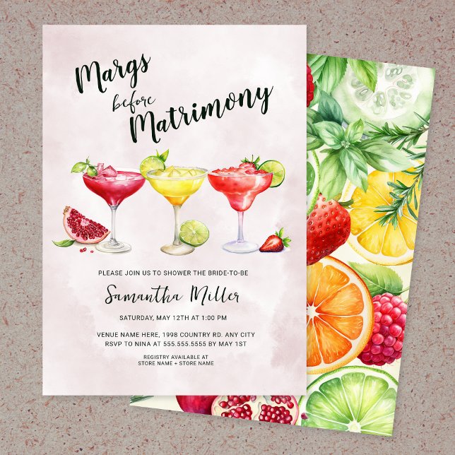 Invitación Margs antes de la ducha matrimonial de Matrimonio (Subido por el creador)