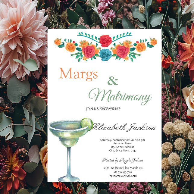 Invitación Margs & Matrimonia Margarita Bridal Shower (Subido por el creador)