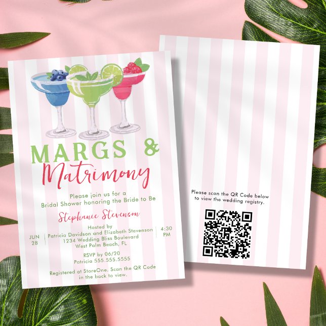 Invitación Margs & Matrimonia Margarita Código QR Ducha de no (Subido por el creador)