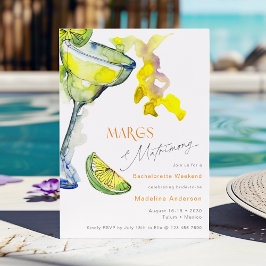 Invitación Margs & Matrimony Bachelorette Weekend Itinerario