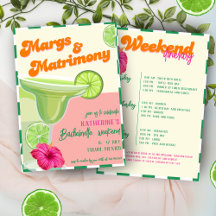 Margs & Matrimony Bachelorette Weekend Itinerario