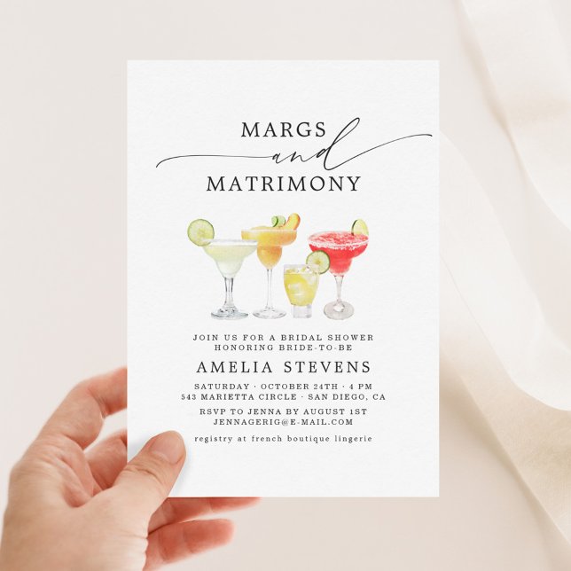 Invitación Margs & Matrimony Bridal Shower Bachelorette (Subido por el creador)