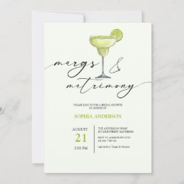 Invitación Margs & Matrimony Green Lime Bridal Shower