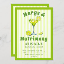 Margs & Matrimony lime verde soltera fin de semana