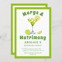 Margs & Matrimony lime verde soltera fin de semana