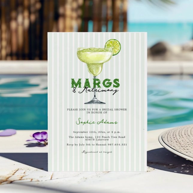 Invitación Margs & Matrimony Margarita Coctail Shower (Subido por el creador)