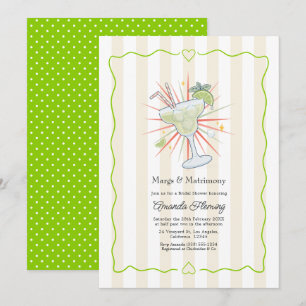 Invitación Margs & Matrimony Margarita Cóctel Despedida de So